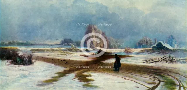 'The Thaw', 1871, (1965). Creator: Fyodor Vasil'yev.