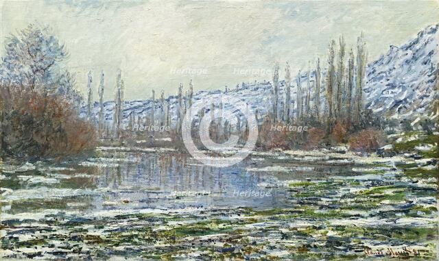 The Thaw at Vétheuil, 1880. Creator: Claude Monet.