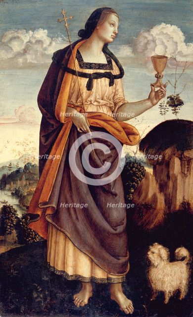 The Theological Virtues: Faith, Charity, Hope. Creator: Italian (Umbrian) Painter (ca. 1500).