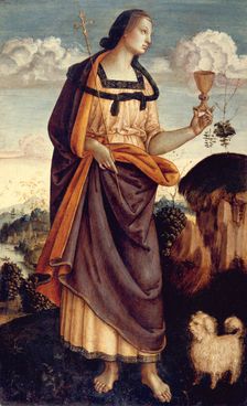 The Theological Virtues: Faith, Charity, Hope. Creator: Italian (Umbrian) Painter (ca. 1500)