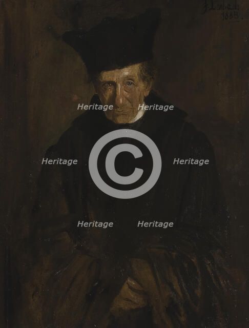 The Theologian Ignaz von Döllinger, 1883. Creator: Franz von Lenbach.