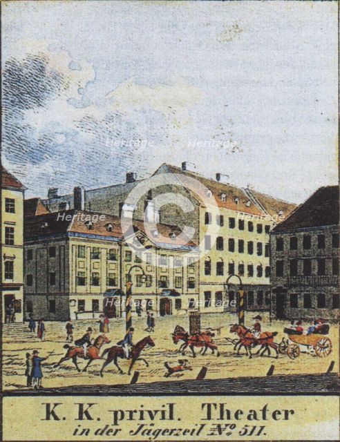 The Theater an der Wien, Vienna, Early 19th century. Artist: Anonymous  