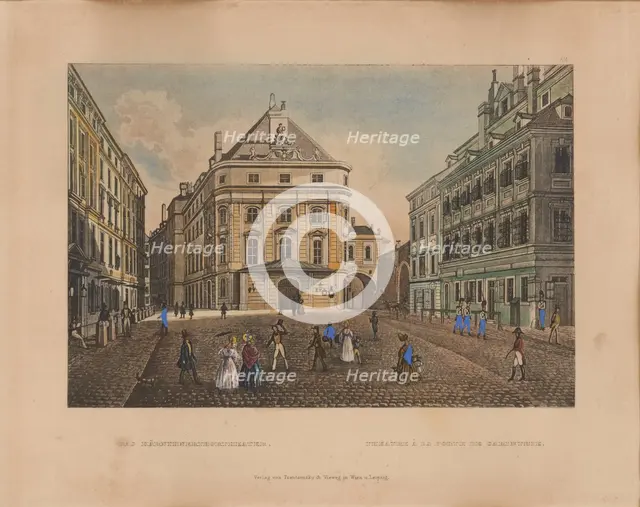 The Theater at Kärntnertor, 1860s. Creator: Unknown artist.