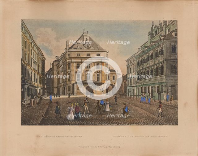 The Theater at Kärntnertor, 1860s. Creator: Unknown artist.