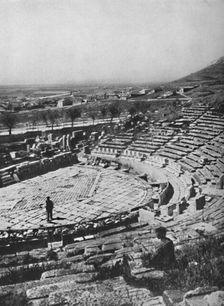The Theater of Dionysus on the southern slope of Acropolis 1913