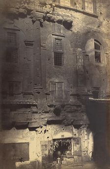 The Theater of Marcellus, from the Piazza Montanara, by 1858. Creator: Robert MacPherson