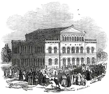 The Theatre, Coburg, 1845. Creator: Ebenezer Landells