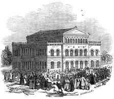 The Theatre, Coburg, 1845. Creator: Ebenezer Landells