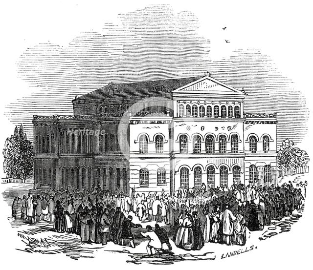 The Theatre, Coburg, 1845. Creator: Ebenezer Landells.