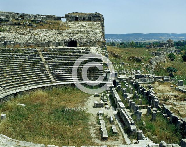 The Theatre: Cavea and orchestra, Miletus, Anatolia, Turkey, 300-133 BC (2005). Creator: Unknown.