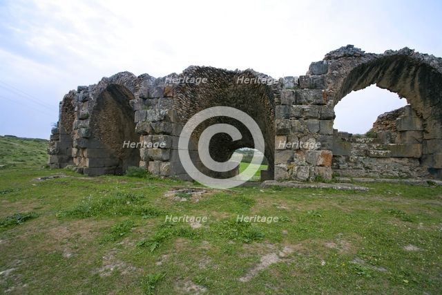 The theatre at Chemtou, Tunisia. Creator: Samuel Magal.