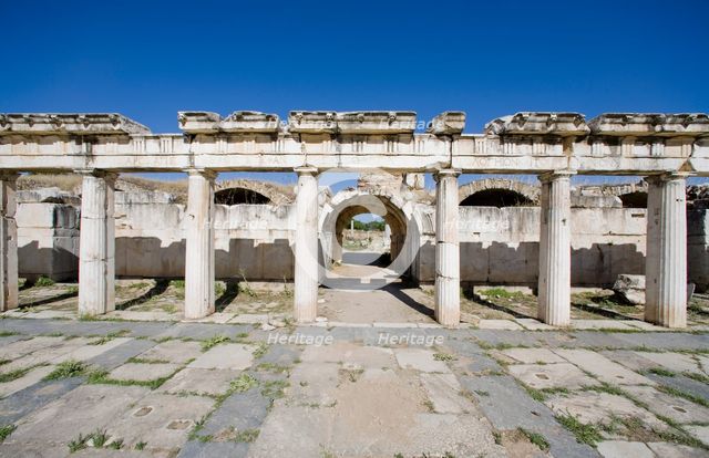 The theatre at Aphrodisias, Turkey. Creator: Samuel Magal.