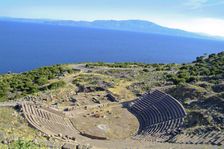 The theatre at Assos, Turkey. Artist: Samuel Magal
