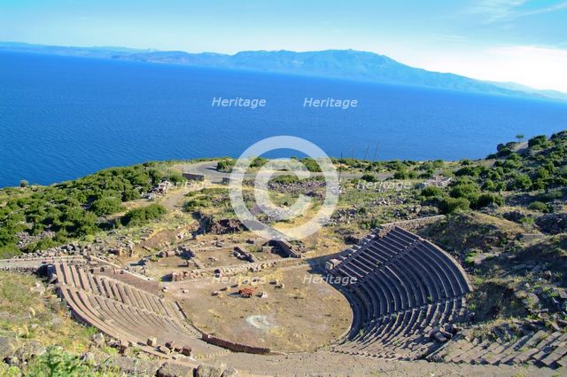 The theatre at Assos, Turkey. Creator: Samuel Magal.