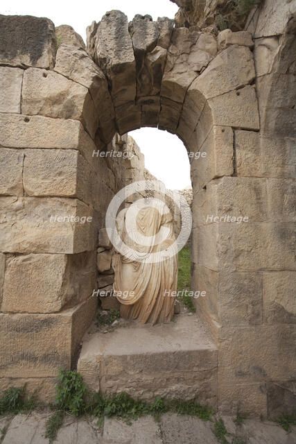 The theatre at Bulla Regia, Tunisia. Artist: Samuel Magal
