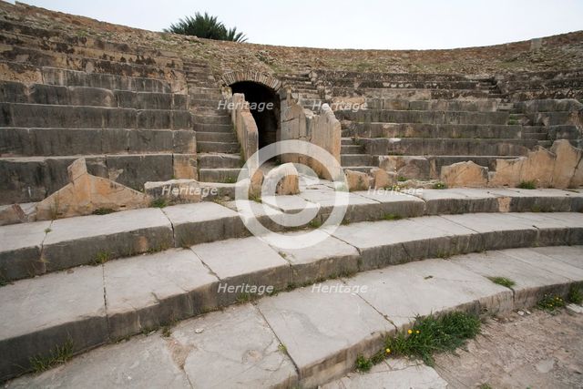 The theatre at Bulla Regia, Tunisia. Creator: Samuel Magal.