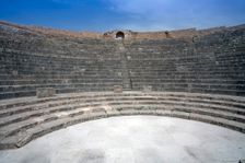 The theatre at Dougga (Thugga), Tunisia. Creator: Samuel Magal