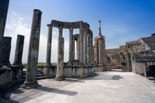 The theatre at Dougga (Thugga), Tunisia. Creator: Samuel Magal