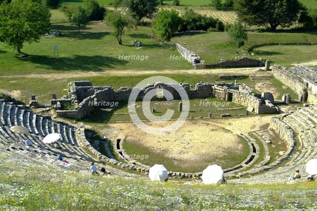 The theatre at Dodona, Greece. Creator: Samuel Magal.