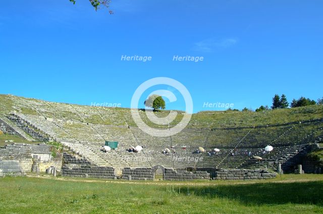 The theatre at Dodona, Greece. Creator: Samuel Magal.