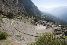 The theatre at Delphi, Greece. Artist: Samuel Magal
