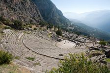 The theatre at Delphi, Greece. Creator: Samuel Magal