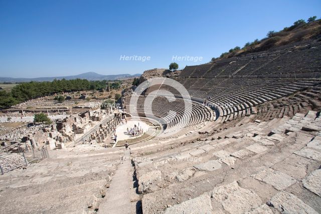 The theatre at Ephesus, Turkey. Creator: Samuel Magal.