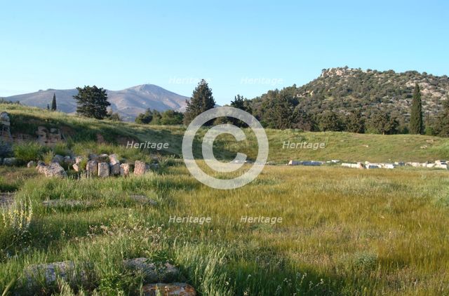 The theatre at Eretria, Greece. Creator: Samuel Magal.