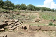The theatre at Kalydon, Greece. Creator: Samuel Magal