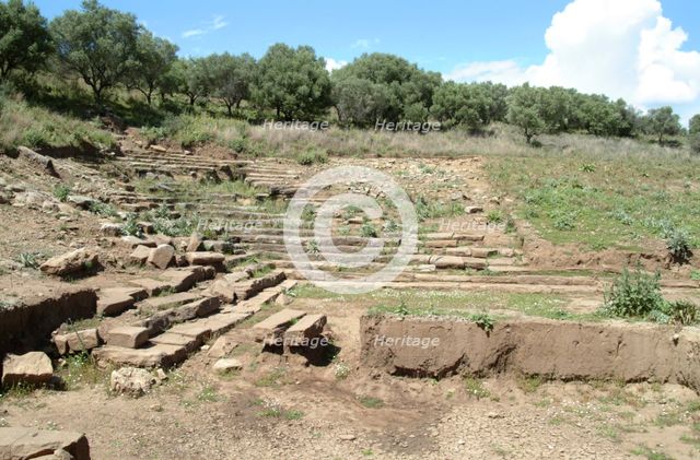 The theatre at Kalydon, Greece. Creator: Samuel Magal.