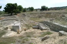 The theatre at Isthmia, Greece. Creator: Samuel Magal