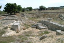 The theatre at Isthmia, Greece. Creator: Samuel Magal