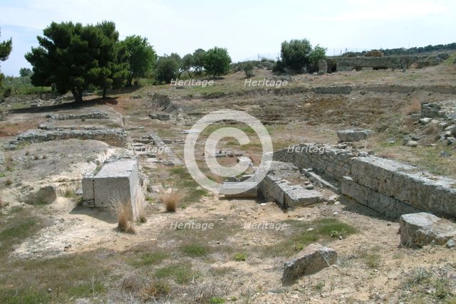 The theatre at Isthmia, Greece. Creator: Samuel Magal.