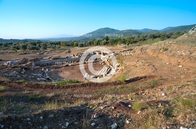 The theatre at Messene, Greece. Creator: Samuel Magal.