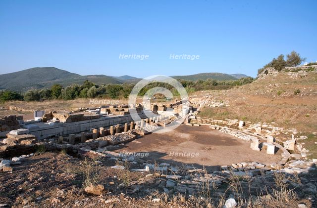 The theatre at Messene, Greece. Creator: Samuel Magal.