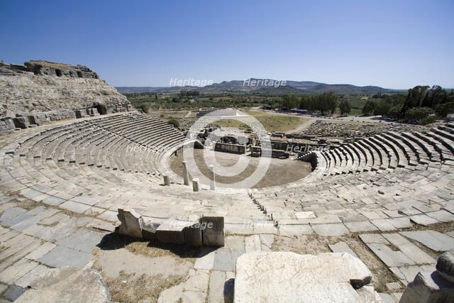 The Theatre at Miletus, Turkey. Artist: Samuel Magal