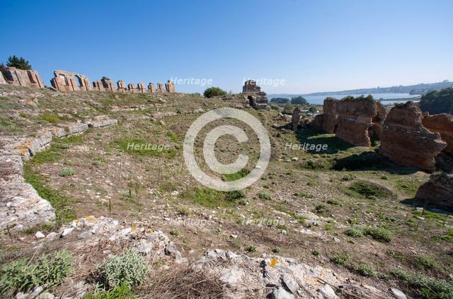 The theatre at Nikopolis, Greece. Creator: Samuel Magal.