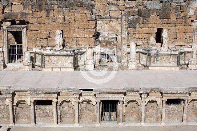 The theatre at Pamukkale (Hierapolis), Turkey. Artist: Samuel Magal
