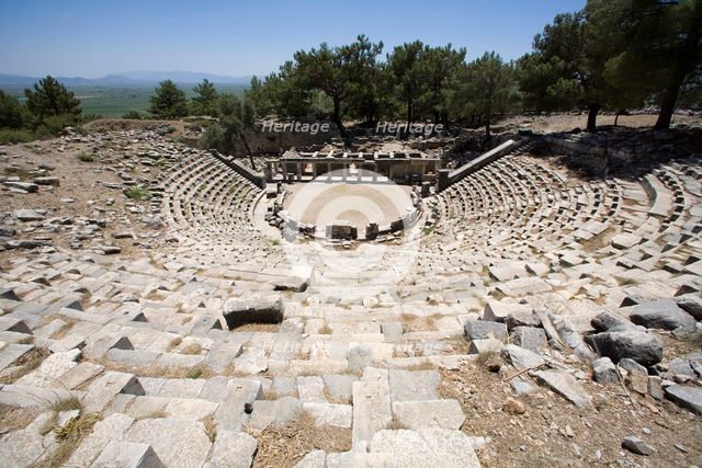 The theatre at Priene, Turkey. Creator: Samuel Magal.