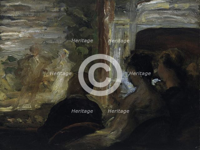 The Theatre Box. Artist: Daumier, Honoré (1808-1879)
