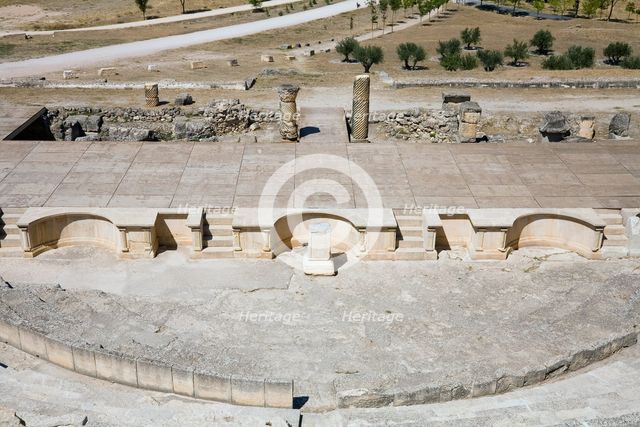 The theatre in Segobriga, Spain, 2007. Creator: Samuel Magal.