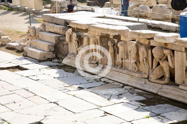 The Theatre of Dionysus, The Acropolis, Athens, Greece. Creator: Samuel Magal.