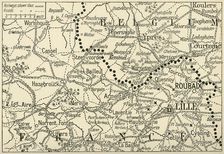 The Theatre of War in Flanders 1914, (c1920). Creator: Unknown