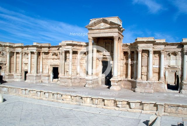 The theatre, Palmyra, Syria.  Creator: Vivienne Sharp.
