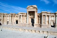 The theatre, Palmyra, Syria. Creator: Vivienne Sharp