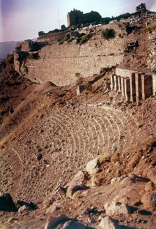 The Theatre, Pergamon, Turkey, c1955. Creator: Arthur Charles Kirby Ware