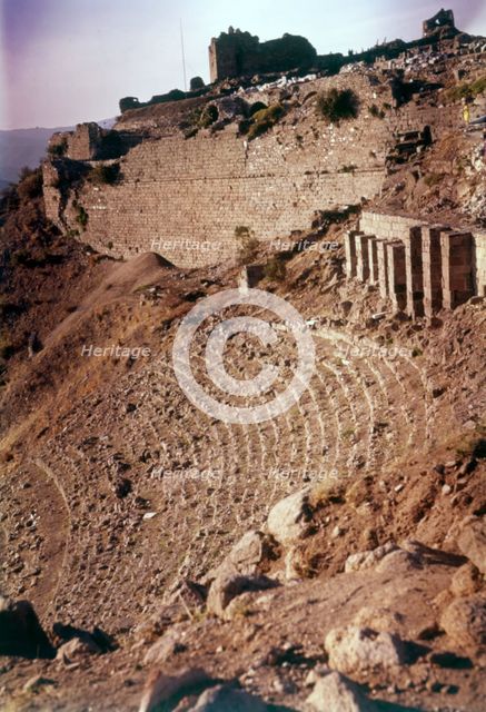 The Theatre, Pergamon, Turkey, c1955. Creator: Arthur Charles Kirby Ware.