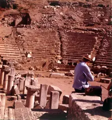 The Theatre, Pergamon, Turkey, c1955. Creator: Arthur Charles Kirby Ware