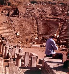 The Theatre, Pergamon, Turkey, c1955. Creator: Arthur Charles Kirby Ware