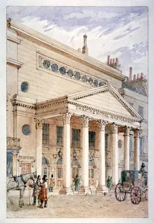 The Theatre Royal, Haymarket, Westminster, London, c1840. Artist: James Findlay